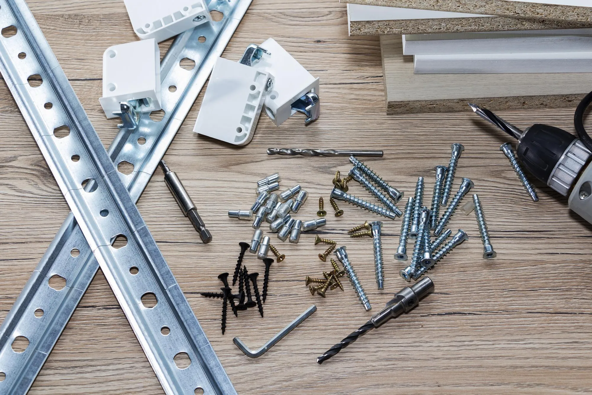 Assorted hardware and hand tool details